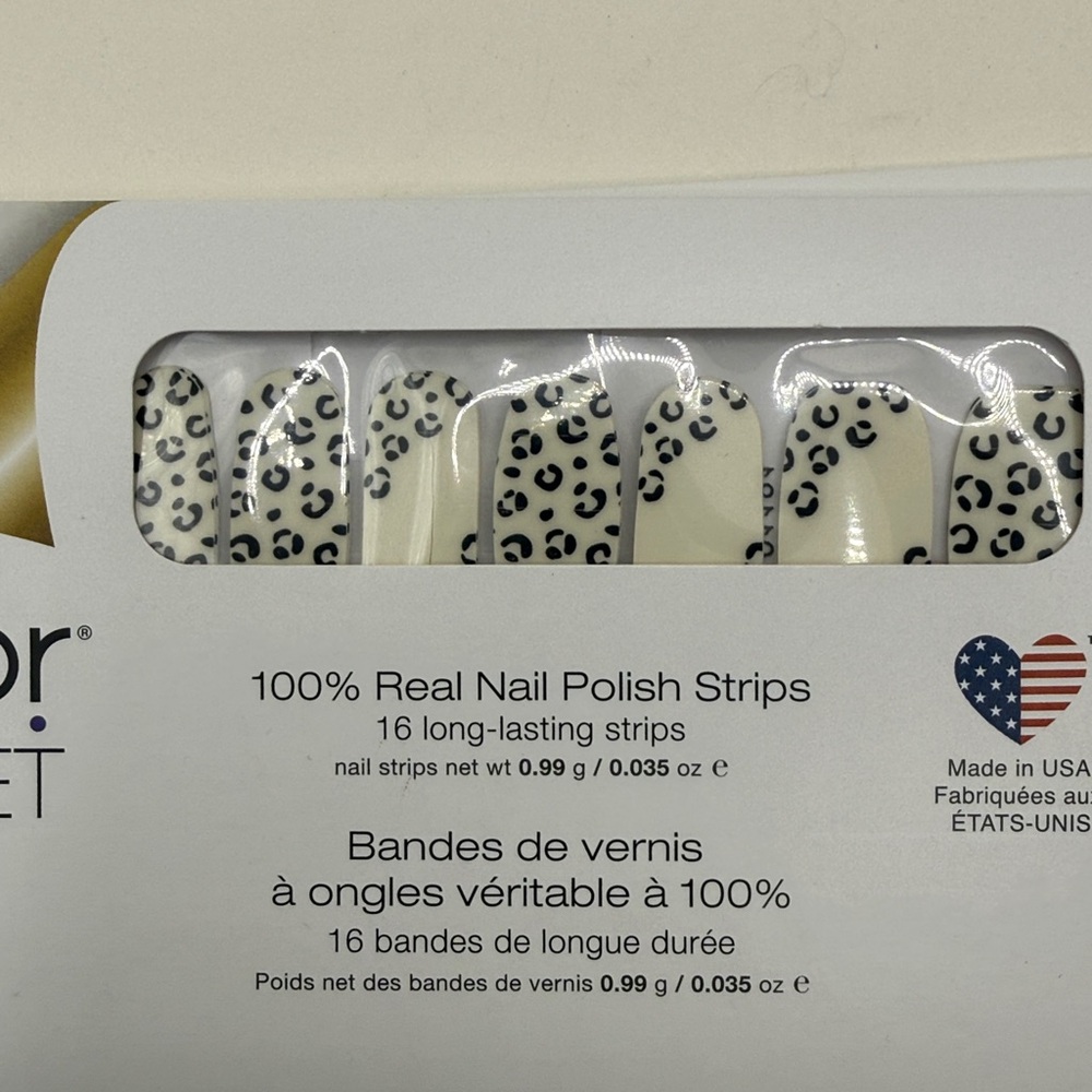 NWT Color Street Lot Bundle 5 Leopard Cheetah Peach Nail Strips Polish USA - Picture 4 of 6